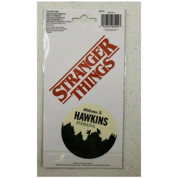 Stranger Things Welcome To Hawkins Phone Laptop Sticker Decal Official SandyLion - Picture 3 of 5